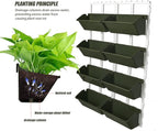 LOYALHEARTDY Vertical Garden Wall Planter Wall Mounted Planter 4-Tier Vertical - Image 2