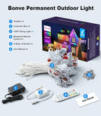 300FT Permanent Outdoor Lights for House, Smart Color Change Eaves LED Lights - Image 8
