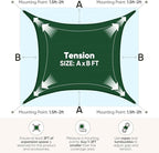 Quictent 185GSM HDPE Sun Shade Sail Canopy Green 98% UV-Blocked - Image 6