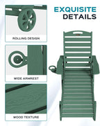 Outdoor Chaise Lounge Chair Set of 2, Patio Lounge Chairs - Image 5