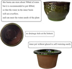 African Violet Pots Self Watering Round Ceramic Violet Pot - Image 4