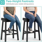 24 Inch Bar Stools Set of 2 for Kitchen Island, Kitchen Chairs Counter Height - Image 6