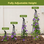 2 Pack Garden Trellis for Climbing Plants Outdoors, 65Inch Cucumber Trellis - Image 3