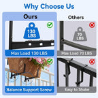 Halatool 2-Pack Adjustable Window Box Bracket, Heavy Duty Wall Mount Planter - Image 4