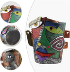 TOZLU Art Abstract Face Planters Pots Head, Unique Fun Abstract Face Flower Pot - Image 7