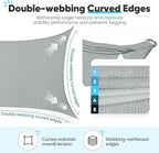 Quictent 20X20FT 185G HDPE Square Sun Shade Sail Canopy 98% UV Block Outdoor - Image 6