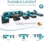 NICESOUL 11 Piece Patio Furniture Set - Image 3
