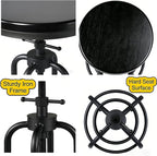 LOKKHAN Vintage Industrial Bar Stool - Image 5