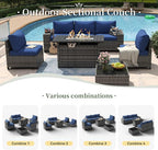 Aoxun 7 Piece Patio Furniture Set - Image 5
