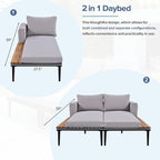 Outdoor Double Metal Daybed, - Image 4