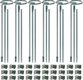 Mwellewm 6 Sets Plant Stakes 12/25/36 Inch Adjustable Plant Support Stakes Tall by Mwellewm