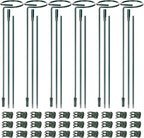 Mwellewm 6 Sets Plant Stakes 12/25/36 Inch Adjustable Plant Support Stakes Tall by Mwellewm