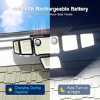 6000LM Solar Lights Outdoor Waterproof, 6 Heads Solar Flood Lights Outdoor - Image 5