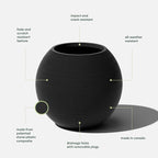 Veradek Strata Series Sphere Round Planter - Image 3