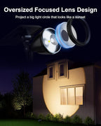 2 Pack Outdoor Solar Powered Spot Lights Waterproof Bright LED Spotlights - Image 2