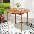 Tangkula 36" Round Outdoor Dining Table - Image 2