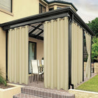 BONZER Outdoor Curtains for Patio Water Resistant Heavy Privacy Light Filtering by Bonzer