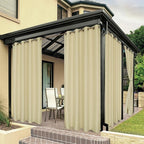 BONZER Outdoor Curtains for Patio Waterproof Thick Privacy Grommet Light by Bonzer