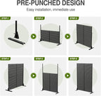 Casaphoria 72" H x 47" W Metal Outdoor Privacy Screen, Freestanding Decorative - Image 8