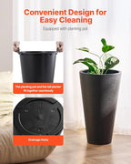 VEVOR Set of 2 Tall Planter for Outdoor Indoor Plants 24inch, Tall Taper Flower - Image 2