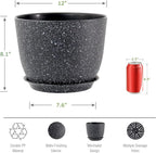 12inch Large Plant Pot, Modern Plastic Planter - Image 2