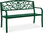 Best Choice Products Outdoor Bench Steel Garden Patio Porch Furniture by BestChoiceProducts