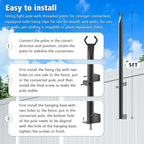 AILBTON 4.8Ft String Light Poles 6 Pack, Light Poles - Image 7