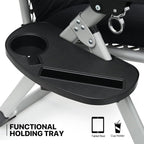 MoNiBloom Stable Folding Chair Outdoor Lounge Chair Beach Pool Lawn Recliner - Image 12