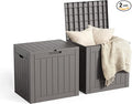 30 Gallon Outdoor Storage Box, Large Resin Deck Box by Unknown