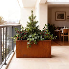 Corten Steel Outdoor Planter Box 32" x 15" x 24" - Image 2