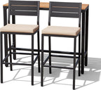 Crestlive Products Outdoor Bar Table and Chairs Set, 3 Piece Outside Patio Bar - Image 9