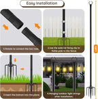 10Ft String Light Poles 4 Pack, Light Poles - Image 7