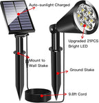 MEIHONG Solar Spot Lights Outdoor, Warm White LED Landscape Lamp Dusk to Dawn - Image 3