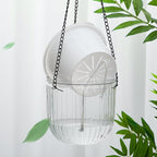 Meanplan 4 Pcs Self Watering Hanging Planter Indoor 6.5 Inch Hanging Baskets - Image 5