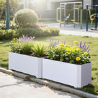 Steel Planter Box-32"x15"x15"-Rectangular Planters - Image 5