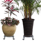 Black Plant Stand for Flower Pot Heavy Duty Potted Holder Indoor Outdoor Metal - Image 7