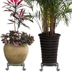 Brown Plant Stand for Flower Pot Heavy Duty Potted Holder Indoor Outdoor Metal - Image 7