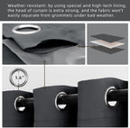 Waterproof Outdoor Curtain W105 x L84 - Image 3