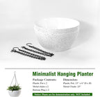 13 inch Large Hanging Planters Plant Pots - Image 4