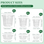 18 Pack 6.5/5/4 Inch Clear Self Watering Plant Pots - Image 2