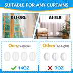 8 Pcs Shower Curtain Weights, Silicone Wrapped Heavy Duty Shower Curtain Magnets - Image 5