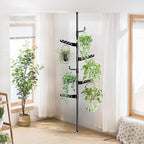 Tension Rod Plant Stand, Plant Poles - Image 4