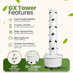 GX Hydroponic Tower | Vertical Planter Tower | Hydroponics Growing System Kit | - Image 4