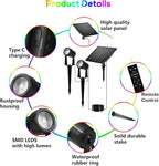 ZYAN Solar Color Changing RGB Spotlights - Image 7