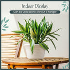 VIDELLY 4 Pieces Plastic Hanging Planters, 5.9 in Dia x 3.54 in H, Flower Plant - Image 4