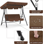 AECOJOY Porch Swing with Stand. 3-Seat Outdoor Clearance Porch Swings - Image 3