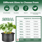 T4U 25 Gallon Grow Bags, Upgrade Grow Bags - Image 2
