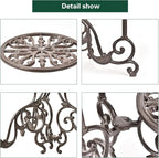 Sungmor Heavy Duty Cast Iron Plant stand, 3 Tier Foldable Metal Plant Shelf - Image 5