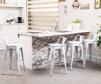 Yongchuang 26" Industrial Metal Barstools Set of 4 Counter Height Bar Stools - Image 6