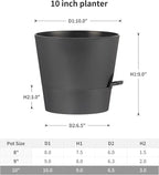 FaithLand 2-Pack 10 Inch Planter Pots - Image 2